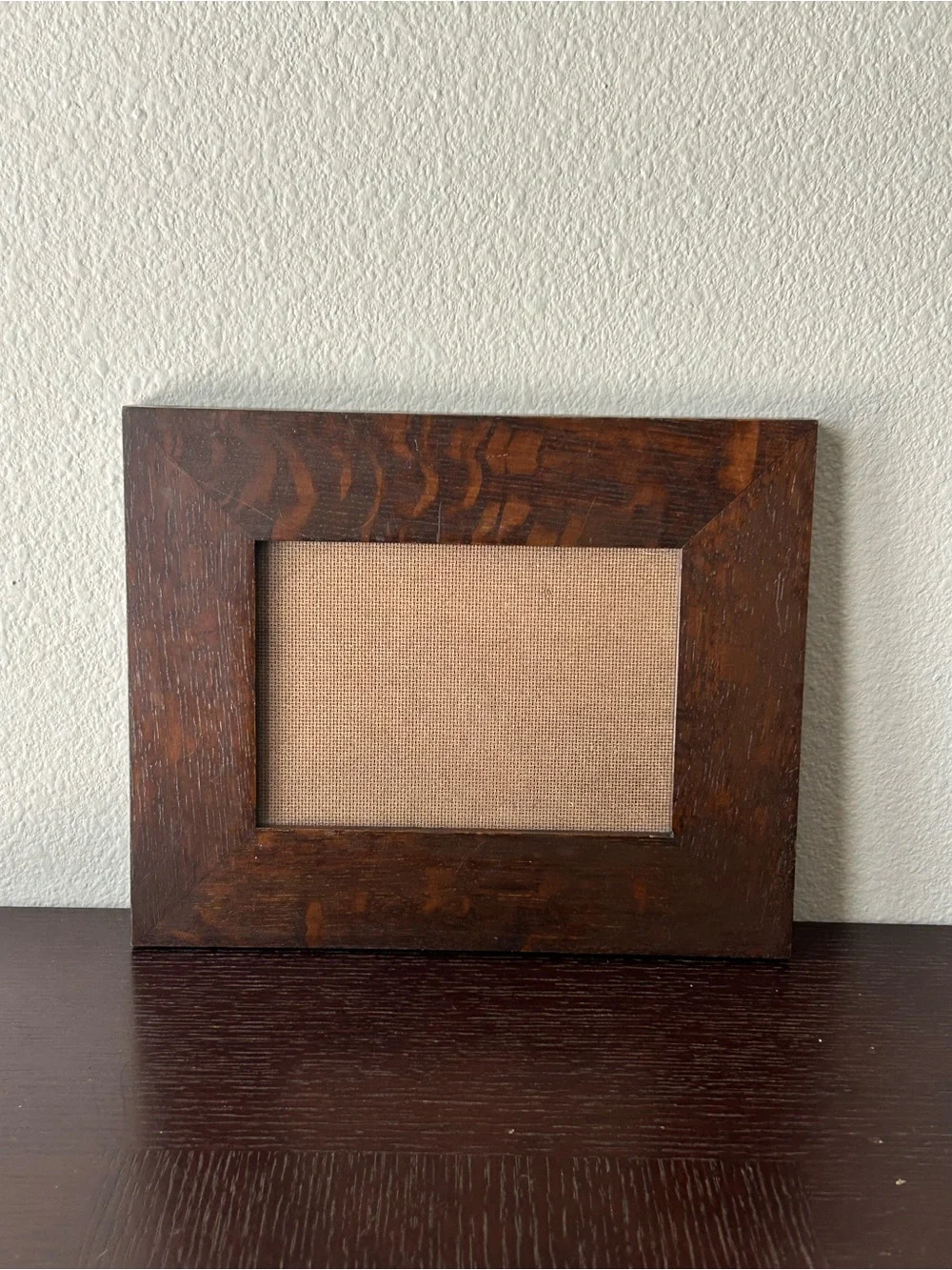 Solid Heavy Grain Wood Frame Mitered Corner Joints Hang Metal Screws Hardware